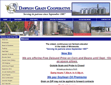 Tablet Screenshot of dawsongrain.com